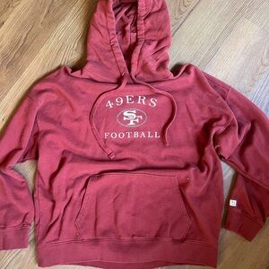 AE Tail Gate 49ers Women's Red Hoodie